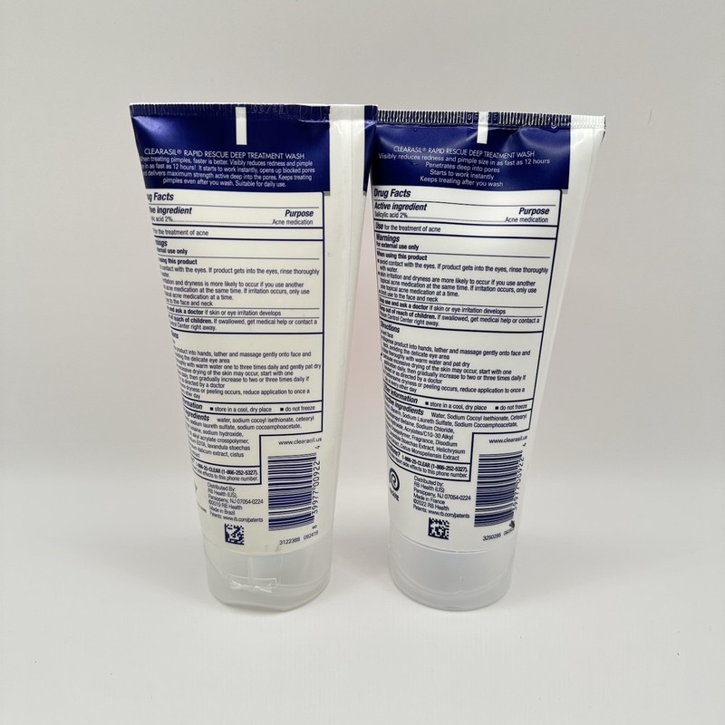 2 Pack Clearasil Rapid Rescue Deep Treatment Wash 6.78 Ounces Each gallery