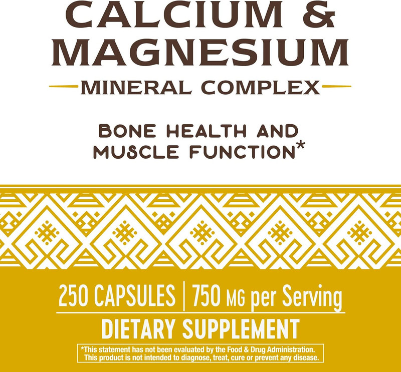 Nature's Way Calcium & Magnesium Mineral Complex, Muscle & Bone Health, 750 mg gallery