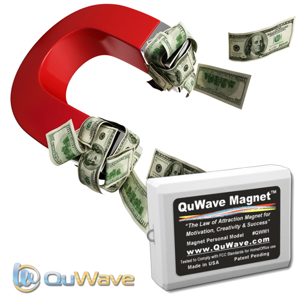 QuWave Law of Attraction Magnet QWM1B - Improves Success Happiness Wealth Health gallery