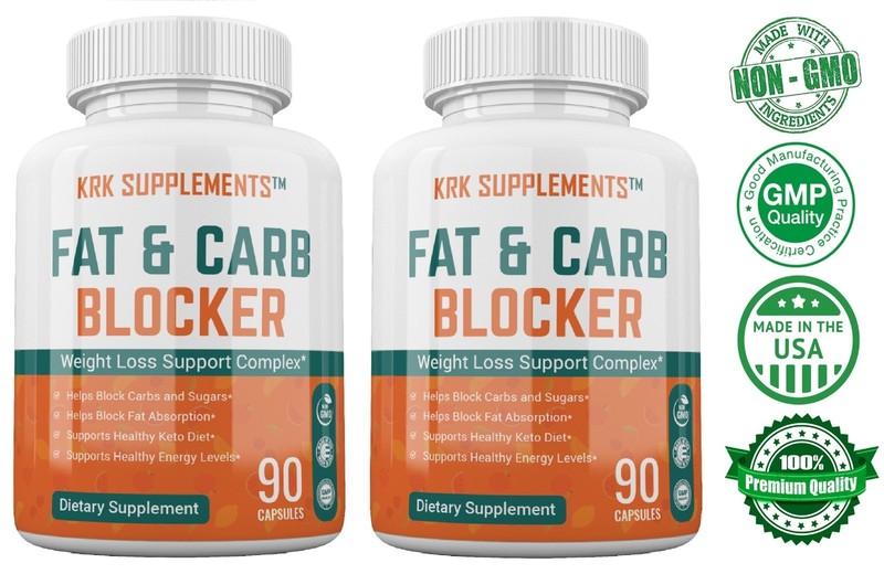 2 pk Fat Carb Blocker Extra Weight Loss Complex Burn Low Keto Diet Pills