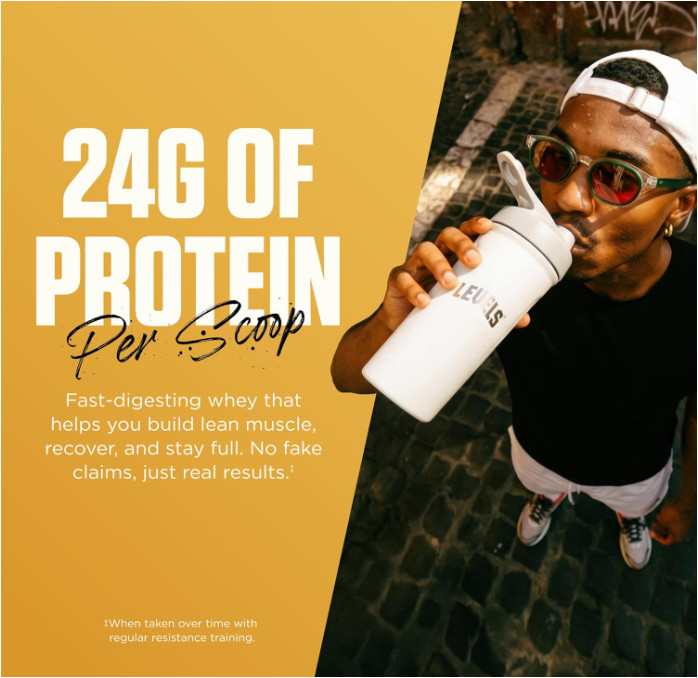 Levels Grass-Fed Whey Protein Powder, Vanilla Bean, 2 lb, 24g Protein gallery