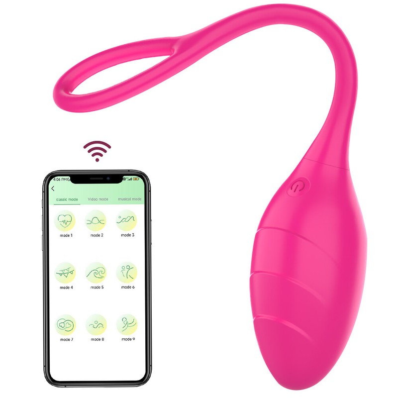 Wireless-APP-Remote-Control-Bullet-Egg-Vibrator-Massager-For-Women-use-Lubricant gallery