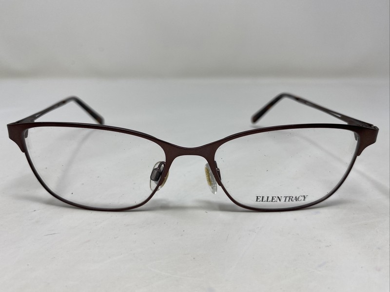 Ellen Tracy SLOVENIA BROWN 53-16-140 Metal Full Rim Eyeglasses Frame :527