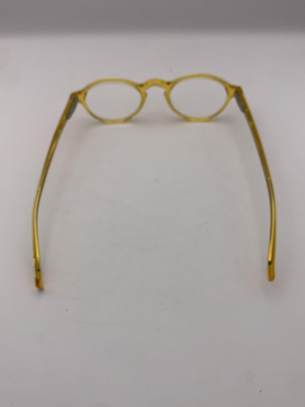 Eyebobs Reading Glasses Yellow Round Womens Clear Lens Acetate Frame +1.50 gallery