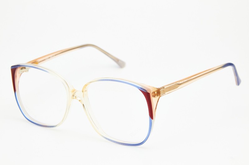 FILOS 4051 HELLA 54 blue/clear butterfly frame glasses vintage 80s👓women gallery