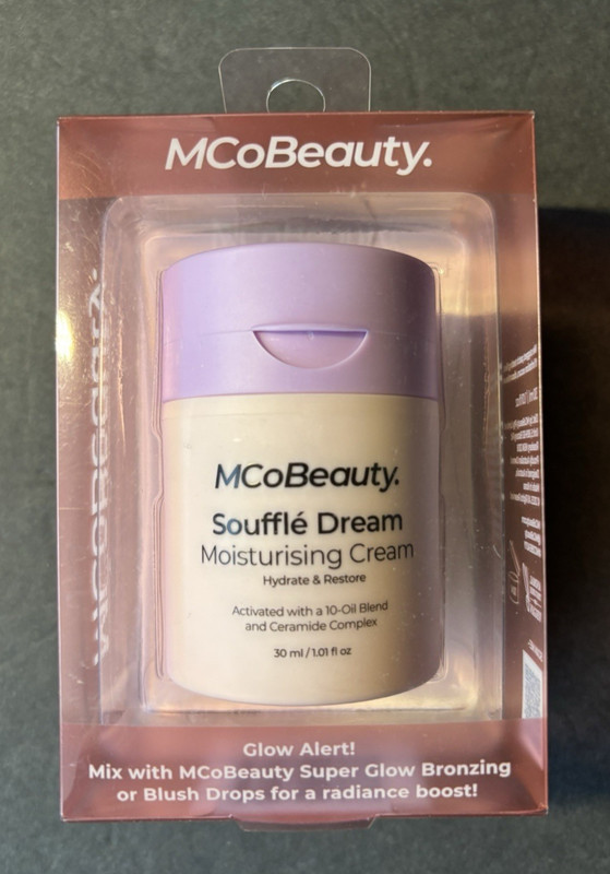 MCoBeauty Souffle Dream Moisturising Cream NEW FAST SHIPPER 1.0oz NIB