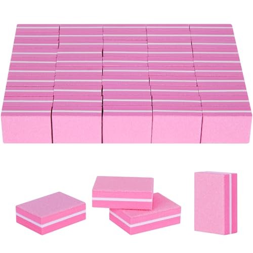 50PCS Mini Nail Buffer Block,Nail File,100/180 Grit Double Sided Sponge gallery
