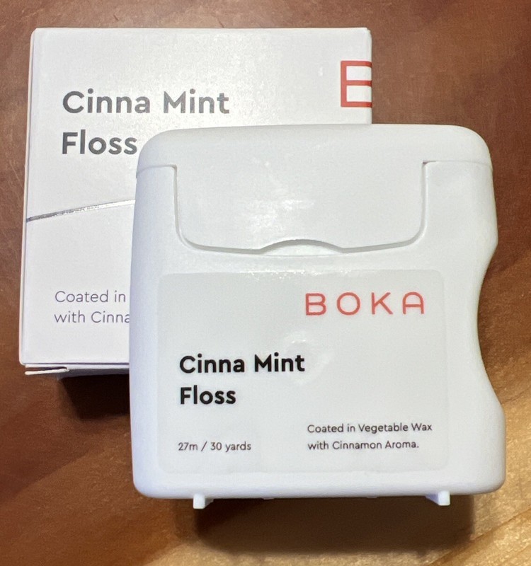 BOKA Cinna Mint Floss Vegetable Wax Cinnamon Mint Aroma 3 Month Supply NIB