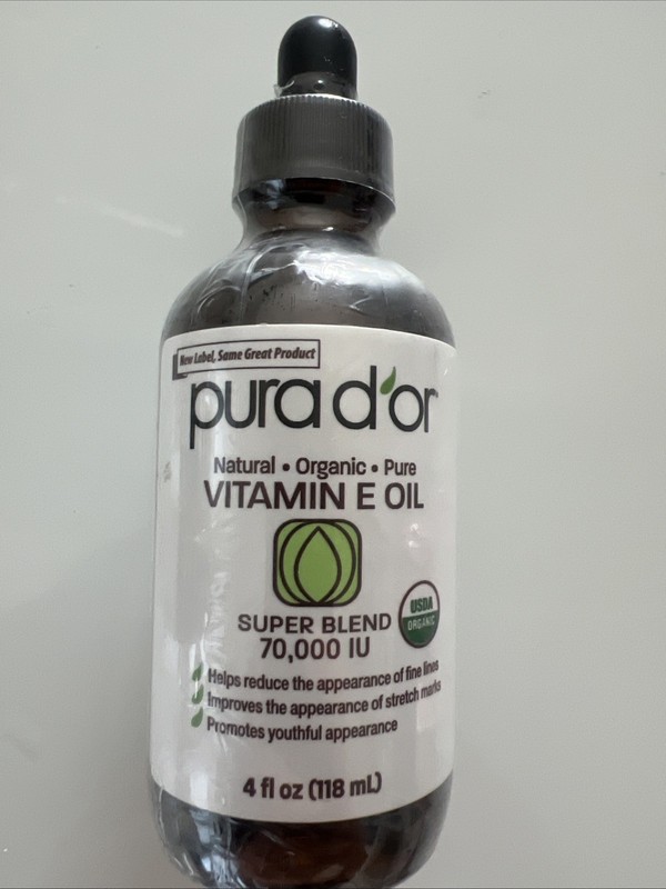 Pura D’or Professional Organic Vitamin E Oil – 4 fl oz (677)