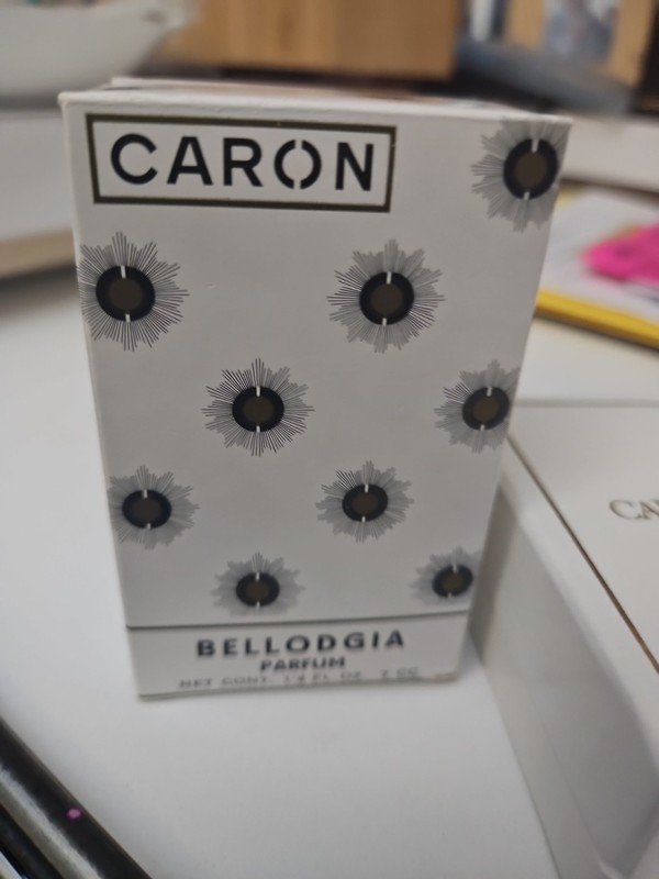 Vintage Caron Bellodgia Parfum Perfume 1/4 fl oz 7 cc New Old Stock