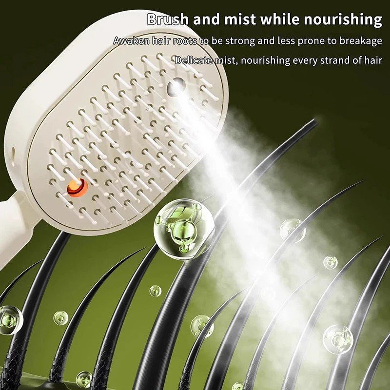 Electric Steam Brush for Hair, Electric Spray Air Cushion Comb for Women gallery