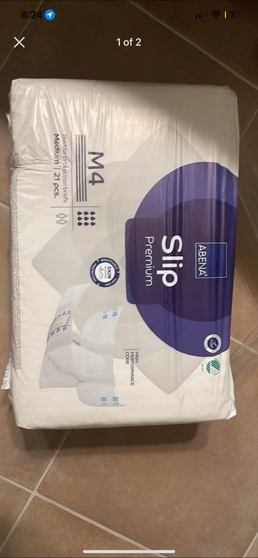 Abena Slip Premium M4 Incontinence Briefs Size M 4000ml 21ct Breathable