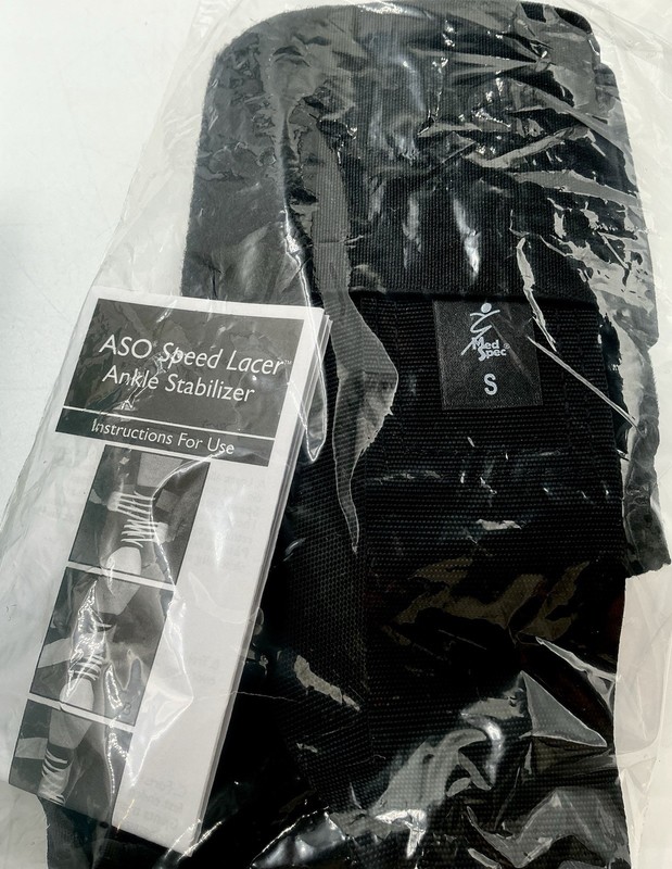 ASO Speed Lacer Ankle Stabilizer Size SMALL, Black, NEW 223612 FREE SHIPPPING gallery
