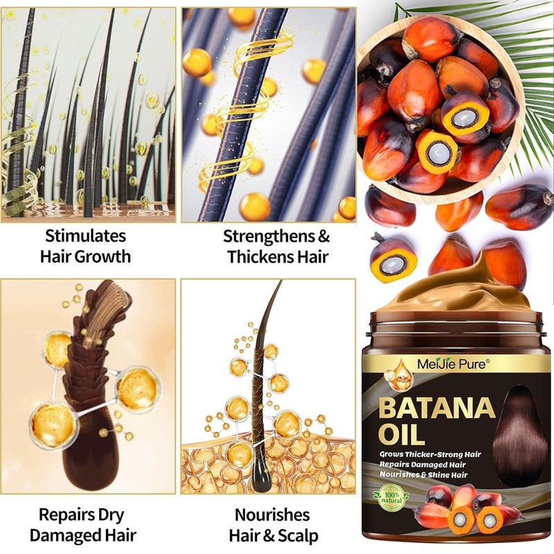 100% Raw Batana Oil for Hair Growth Thick Fuller Hair Scalp Treatment gallery