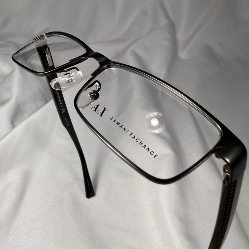 Armani Exchange AX 1009 6037 Gunmetal Black Eyeglass Frames Only 53-16-145 GREAT