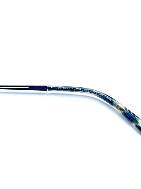 New Ellen Tracy Blue Cat Eye Metal Frame Eyeglasses 53 16 140 Slovenia Teal gallery