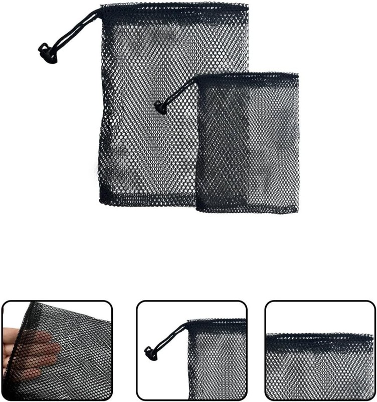 Nylon Mesh Drawstring Bags Travel Organizer Bags for Cosmetics Toys gallery