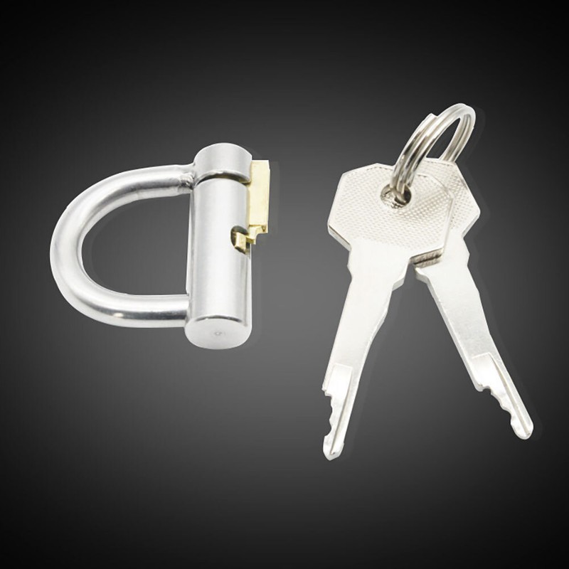 USA Stainless Steel Male PA LOCKED CHASTITY PIERCING Titanium D-Ring PA Lock gallery