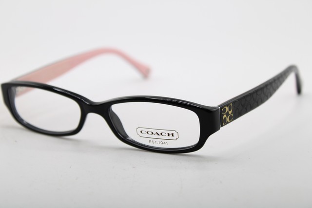 NEW COACH HC 6001 EMILY 5053 BLACK PINK AUTHENTIC EYEGLASSES 48-15