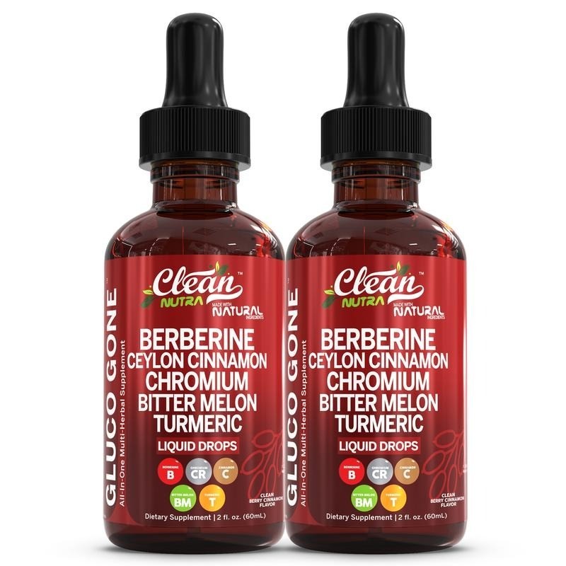 Berberine 3000mg Gymnema/Apple Cider Vinegar/Chromium/Ceylon Cinnamon 2oz Drops