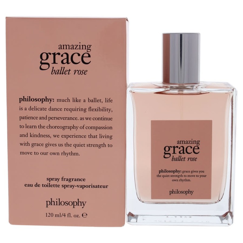 Amazing Grace Ballet Rose by Philosophy for Women – 4 oz EDT Spray