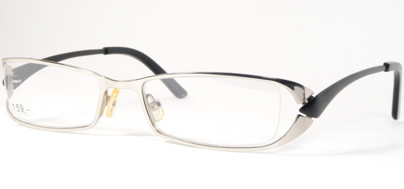 OU 93.338 03 Silver /Matt Black UNIQUE RARE EYEGLASSES FRAME 51-18-135mm Germany