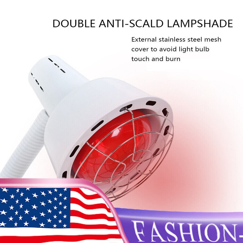 110V 275W IR Infrared Red Heat Light Therapy Bulb Lamp Pain Relief Double Head gallery