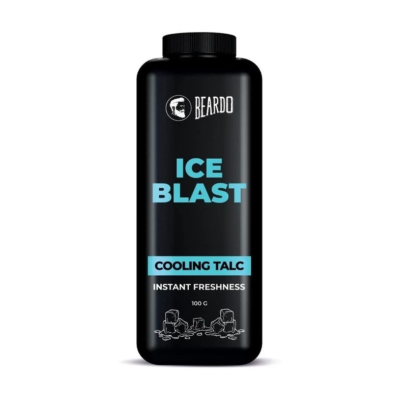 Beardo Ice Blast Talc Powder for Men 100g Instant Icy Cooling Talcum Powder
