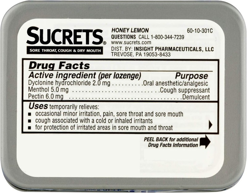 Sore Throat & Cough Lozenges, Honey Lemon, 18 Count 3 Pack gallery