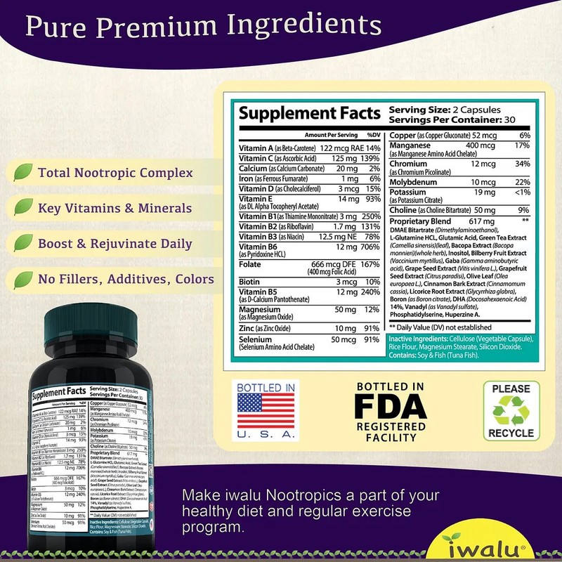Supplements to Help Focus | Best Supplement Capsule Pill Men Women FREE SHIP gallery