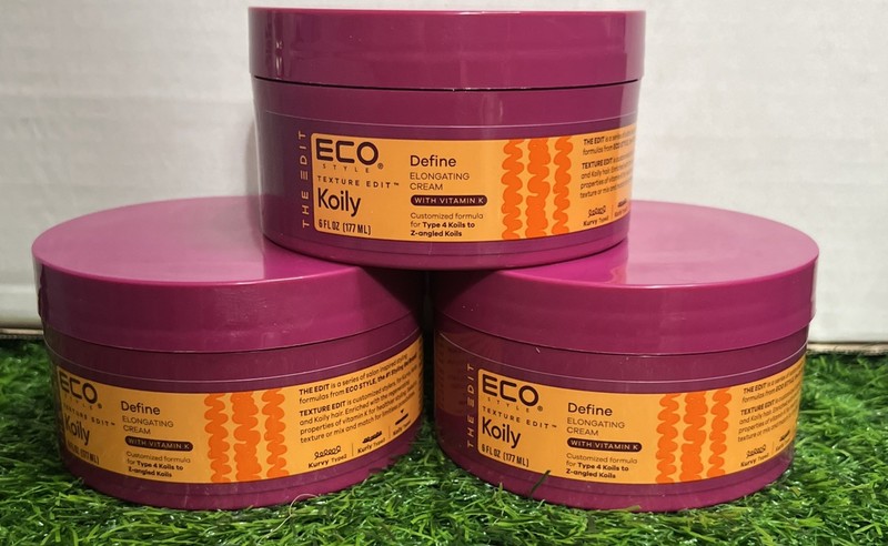 3 – 6 oz The EDIT ECO Koily Style Texture Edit Define Elongating Hair Cream
