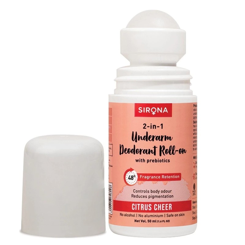 Sirona Alcohol Free Deodorant Underarm Roll On ( Pack of 1)