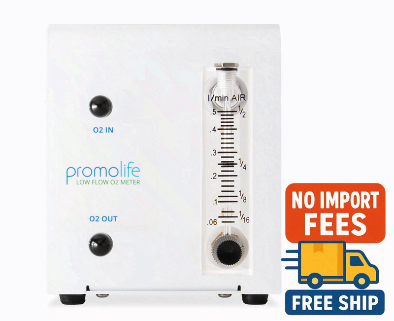 Promolife Low Flow Oxygen Regulator f Ozone Therapy Concentrators or Oxygen Tank