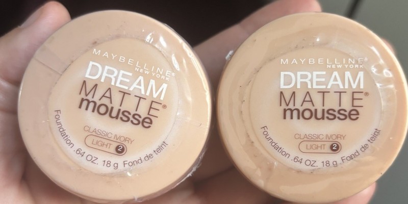 Maybelline DREAM MATTE MOUSSE FOUNDATION CLASSIC IVORY (light 2) LOT OF 2