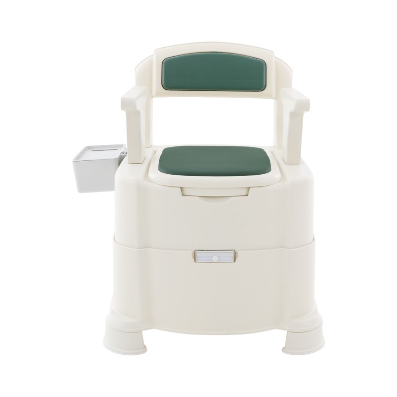 Bedside Commode Portable Toilet with Armrests for Elderly and Disabled Home Use gallery