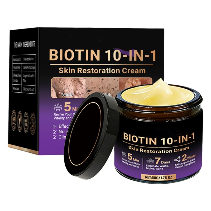 Evolvion Biotin 10-in-1 Skin Restoration Cream 2026 New Professional Skin Treatm