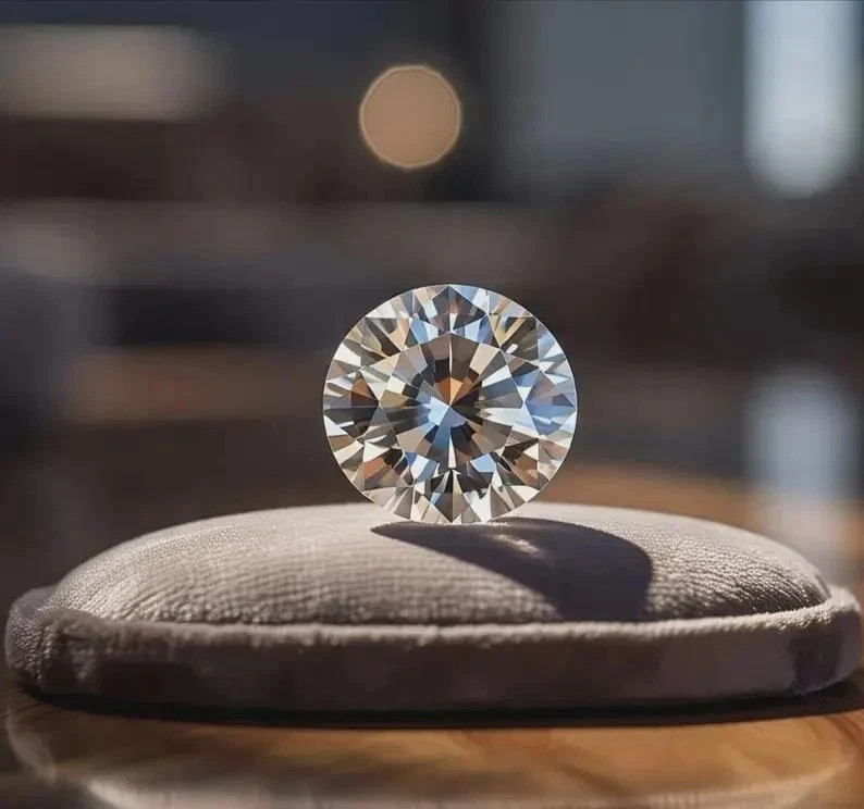 5.00 Ct Round Lab Grown Diamond VVS1 Natural White D Color Loose Stone gallery
