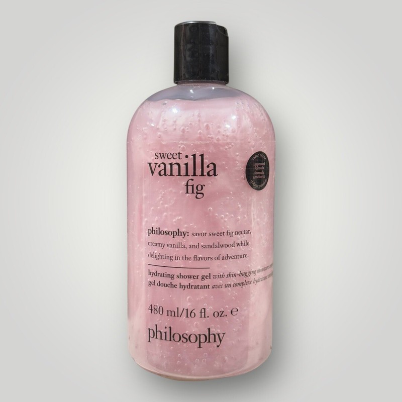 Philosophy Sweet Vanilla Fig Shampoo Shower Gel Bubble Bath 16 oz Sealed