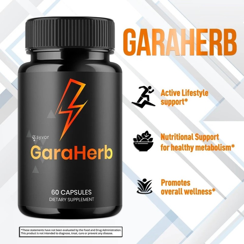 GaraHerb Energy & Fitness Support Capsules 60 Capsule, Pack of 2. gallery