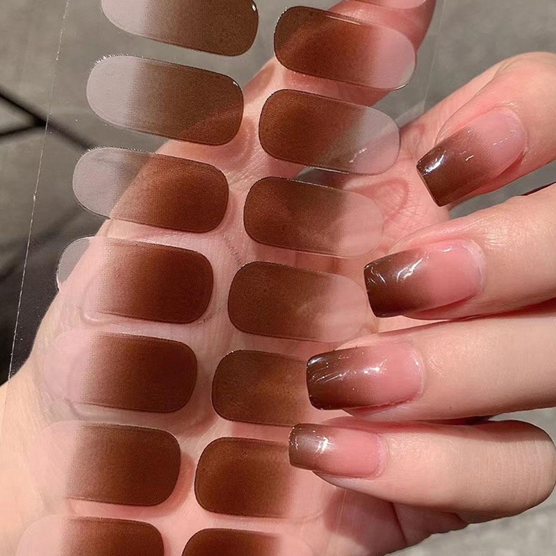 Gradient Nail Patch Spring/Summer Fresh Nail Stickers New D9 H3J7 G4O1 T7B4 C6I3 gallery