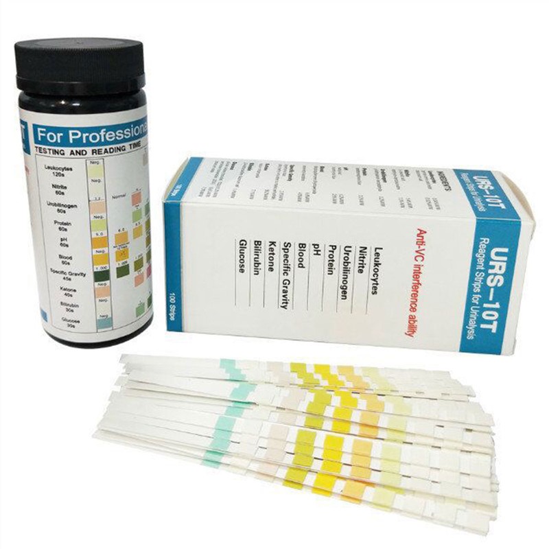 100PCS/1Box Urs-10T Urine Dipstick 10 Parameter Test Strips Urinalysis Reagent gallery