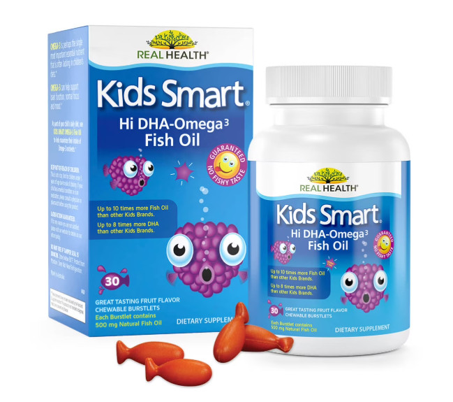 Bioglan Kids Smart Hi DHA Omega 3 Fish Oil Supplement Berry Flavor 30ct EXP 5/26