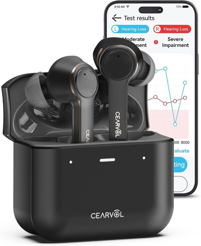 Cearvol Diamond X1 OTC Hearing Aids with Bluetooth Rechargeable App Control