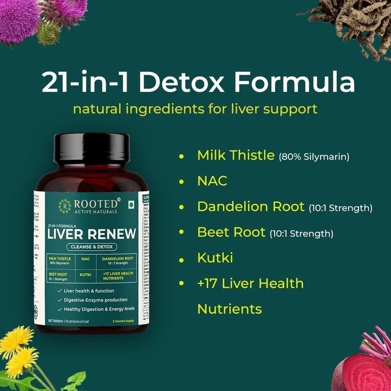 Liver Detox Supplement with Milk Thistle, Berberine& more Natural Detoxification gallery