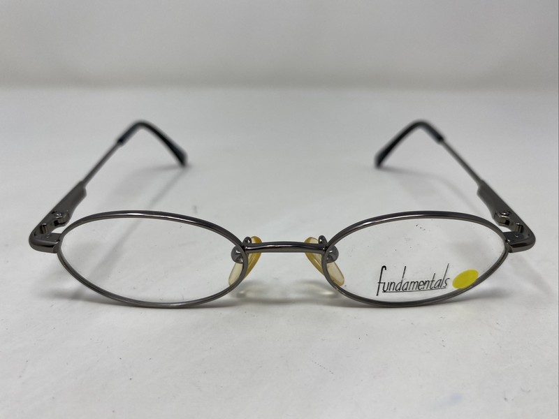Fundamentals F500 GM 41-18-120 Gunmetal Metal Full Rim Eyeglasses Frame -G98