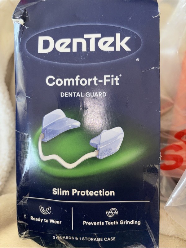 DenTek Comfort-Fit Dental Guard For Night Time Teeth Grinding 2 Pack with Case