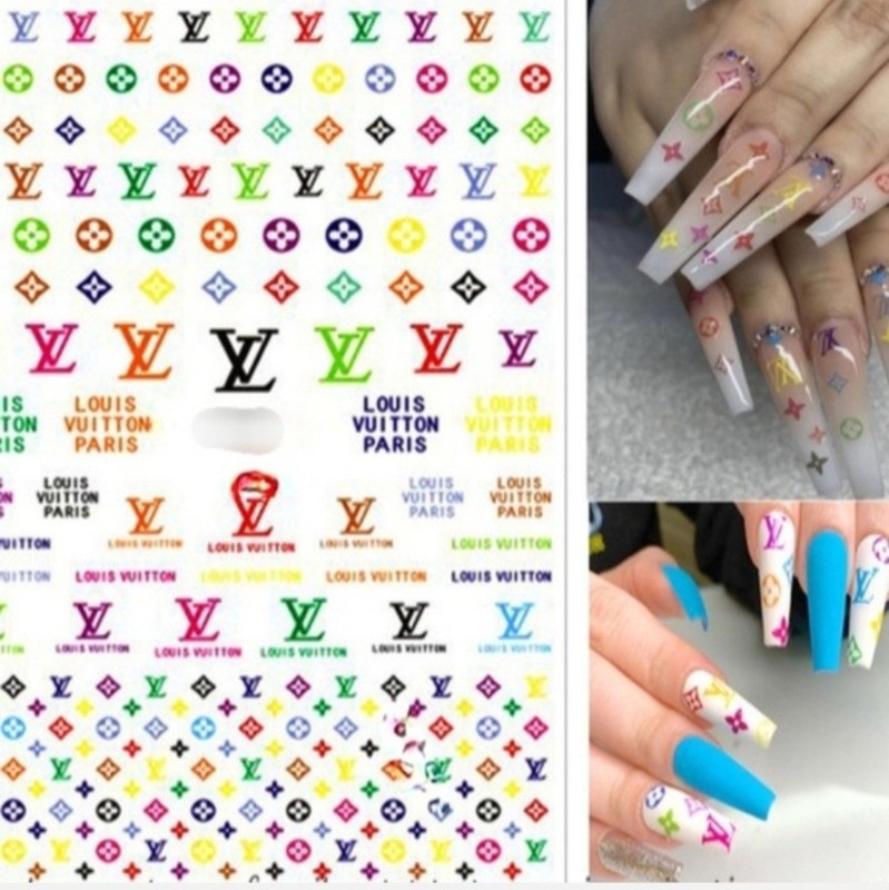 NWT NAIL ART DESIGN SELF-SEAL STICKERS NEONS N°22! gallery