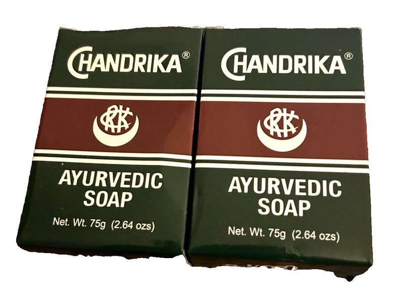 Chandrika Ayurvedic Soap Made In India 2.64 oz. ( 2 Pack )