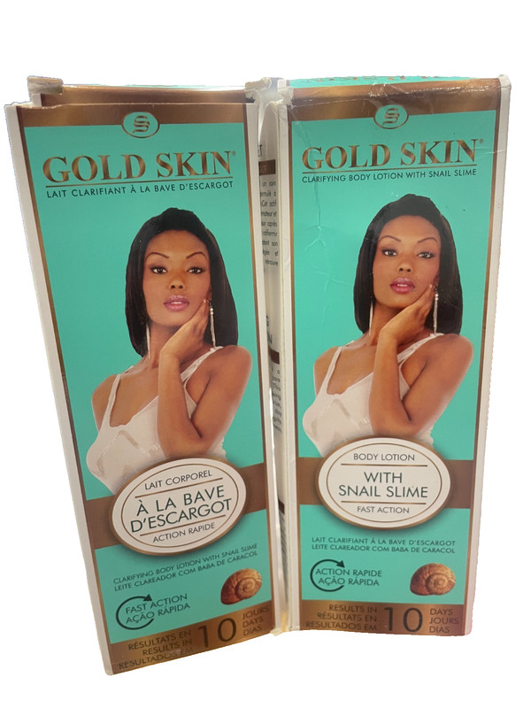 2x Gold skin clarifying body lotion with snail slime 250ml (2 pcs) ORIGINAL