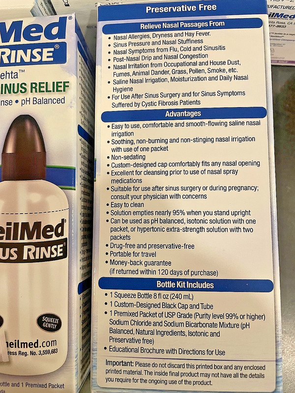 Lot of 5 NeilMed Sinus Rinse Bottles Refillable 8oz. Sealed, New. SHIPS FREE gallery